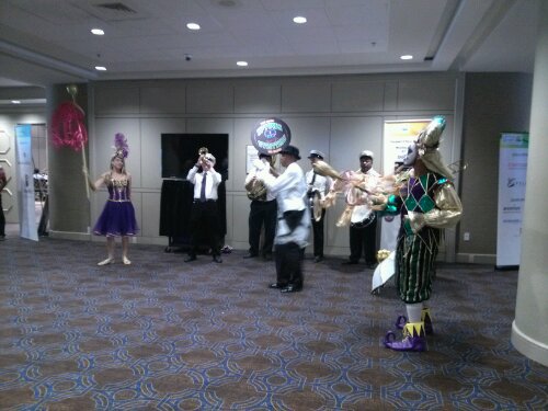 We had a live band in the lobby to great attendees before the general session and keynote.