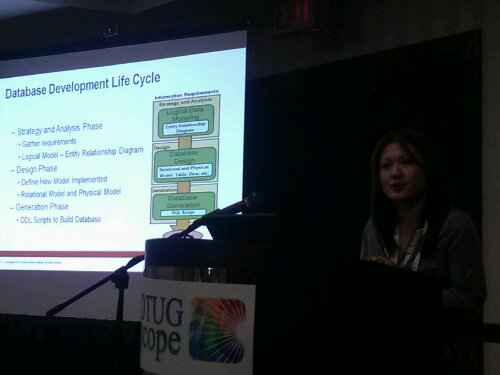 Oracle Product Manager Ashley Chen presenting Data Modeling 101 with SQL Developer Data Modeler