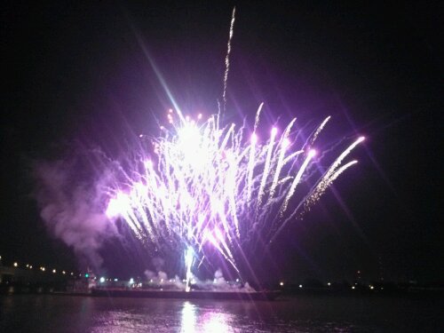 We had a spectacular fireworks display (shot off a barge) at the annual KScope Big Event