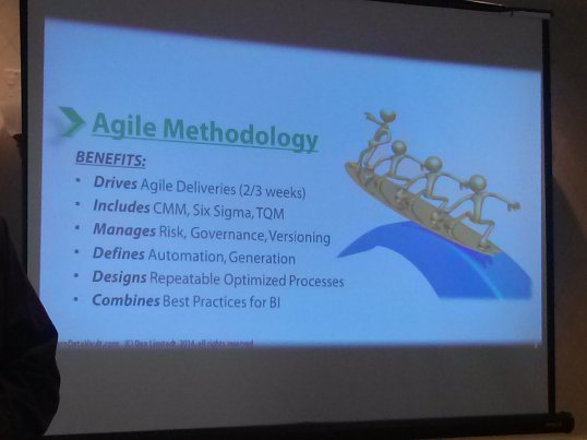Part of DV 2.0 is the methodology has officially adopted an agile approach