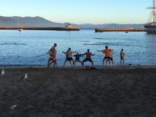 Time to get that chi flowing after the swim!